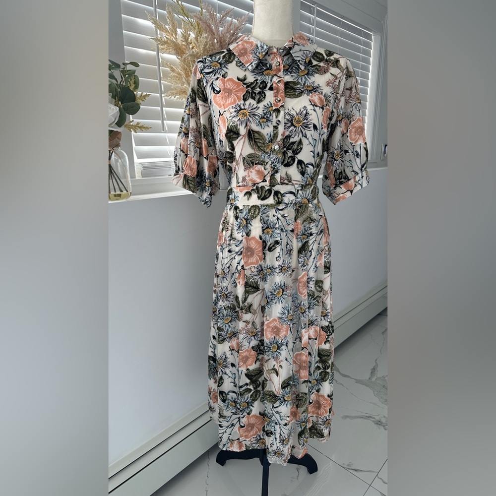 Ivy city Co floral midi dress